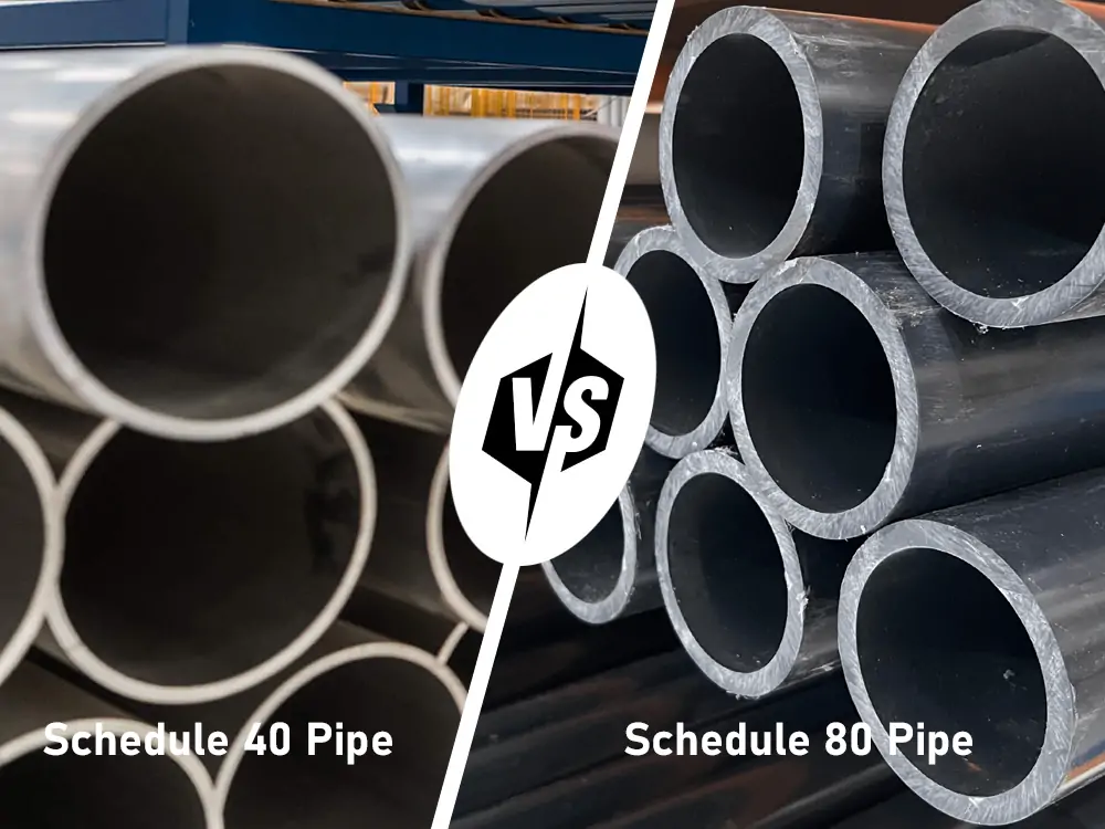 tube d'acier schedule 40 vs 80