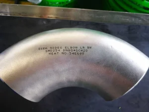 china codo de 90 grados de acero inoxidable para la venta