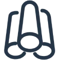 icono de material de acero inoxidable